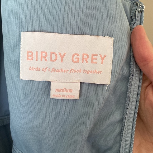 Birdy Grey Size Medium Dusty Blue Bridesmaid or Cocktail Formal Maxi Dress - Picture 7 of 16